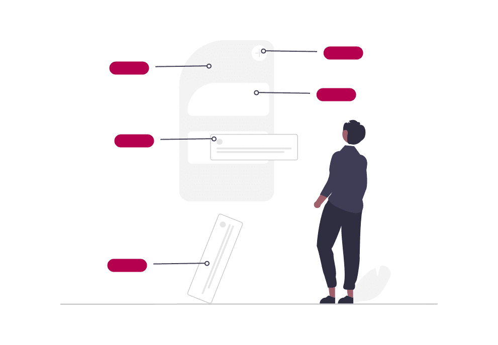 Illustration representing clinical observation and analysis